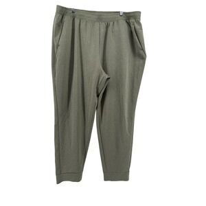 Zelos Men's 3X‎ Green Heathered Jogger Sweatpants Elastic Waist Drawstring